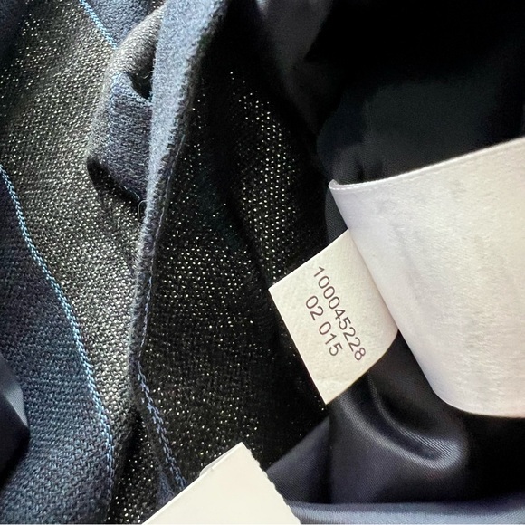 Delete Brooks Brothers Red Fleece Striped Metallic Sleeveless Knee Length Dress - Picture 9 of 11